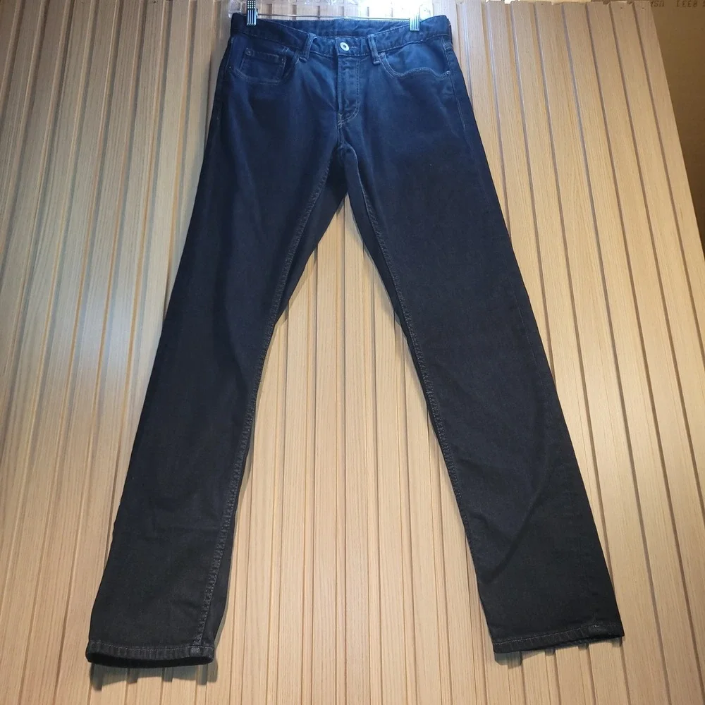 Bonobos Mens Dark Wash Straight Leg Denim Jeans Blue Size 30x32